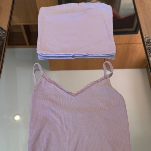 Set of 2 Pre-loved Brandy Melville Lilac Tube Top & Cami - Size S - Picture 1 of 7